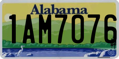 AL license plate 1AM7076