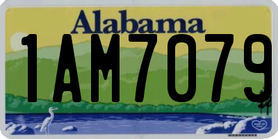 AL license plate 1AM7079