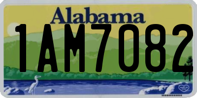AL license plate 1AM7082