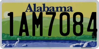 AL license plate 1AM7084