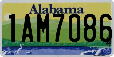 AL license plate 1AM7086