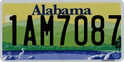AL license plate 1AM7087