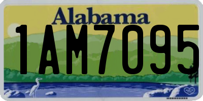 AL license plate 1AM7095