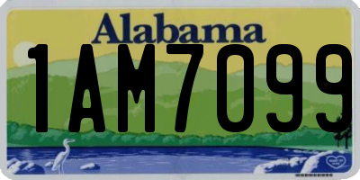 AL license plate 1AM7099