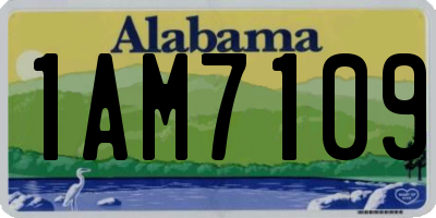 AL license plate 1AM7109