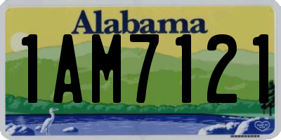 AL license plate 1AM7121