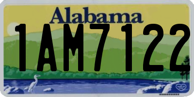 AL license plate 1AM7122