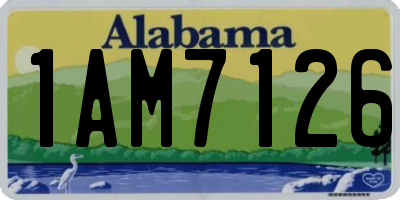 AL license plate 1AM7126