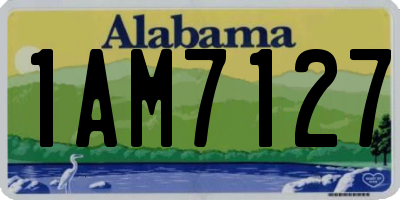 AL license plate 1AM7127