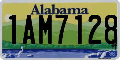 AL license plate 1AM7128
