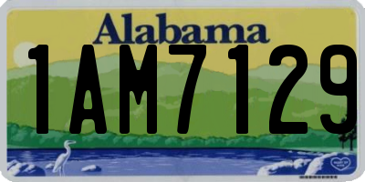 AL license plate 1AM7129
