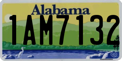 AL license plate 1AM7132