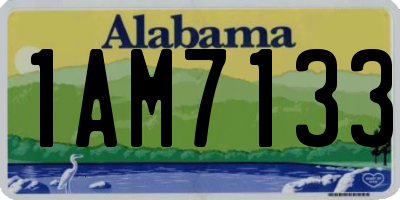 AL license plate 1AM7133