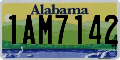 AL license plate 1AM7142