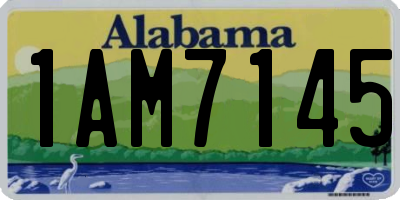 AL license plate 1AM7145