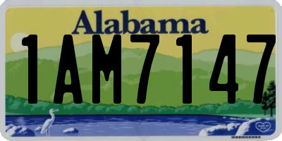 AL license plate 1AM7147