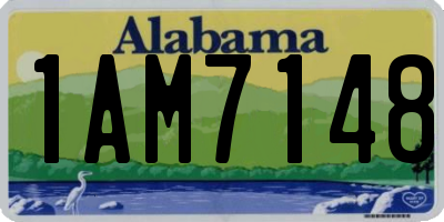 AL license plate 1AM7148