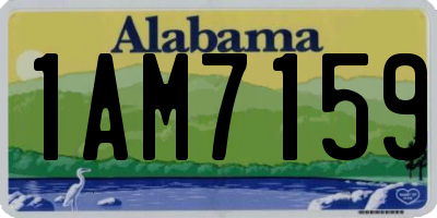AL license plate 1AM7159