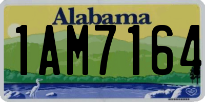 AL license plate 1AM7164