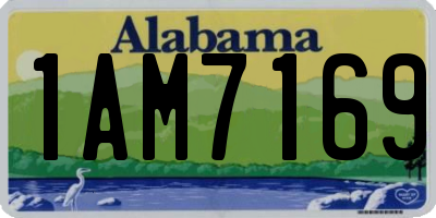 AL license plate 1AM7169