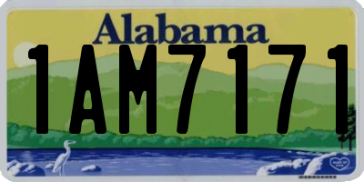 AL license plate 1AM7171