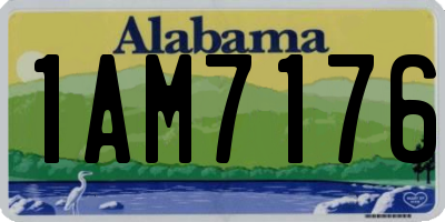 AL license plate 1AM7176