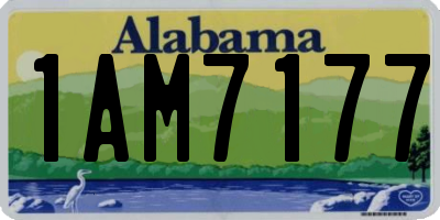 AL license plate 1AM7177