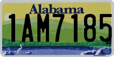 AL license plate 1AM7185