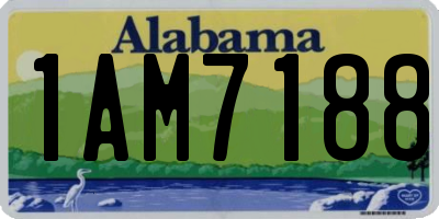 AL license plate 1AM7188