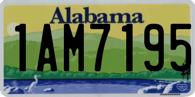 AL license plate 1AM7195