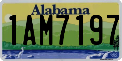 AL license plate 1AM7197