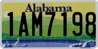 AL license plate 1AM7198