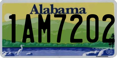 AL license plate 1AM7202
