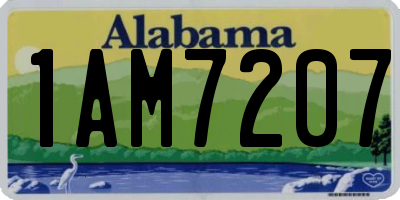 AL license plate 1AM7207