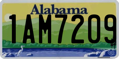 AL license plate 1AM7209