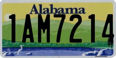 AL license plate 1AM7214