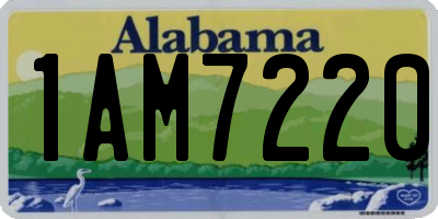 AL license plate 1AM7220