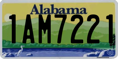 AL license plate 1AM7221
