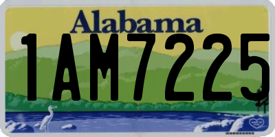 AL license plate 1AM7225