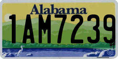 AL license plate 1AM7239