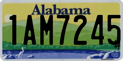 AL license plate 1AM7245