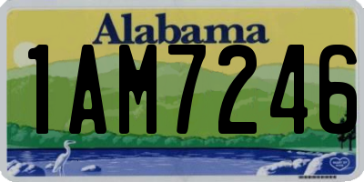 AL license plate 1AM7246