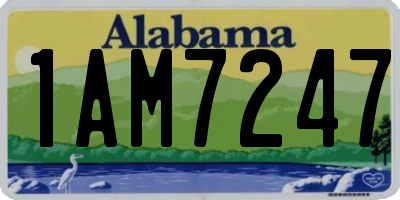 AL license plate 1AM7247