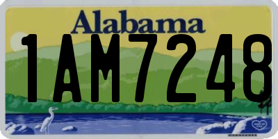AL license plate 1AM7248
