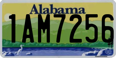 AL license plate 1AM7256