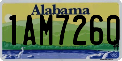 AL license plate 1AM7260