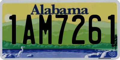 AL license plate 1AM7261