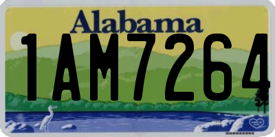 AL license plate 1AM7264