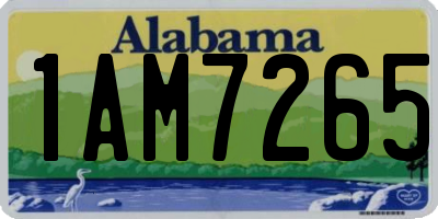 AL license plate 1AM7265