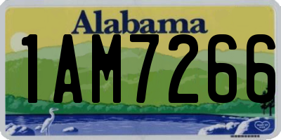 AL license plate 1AM7266
